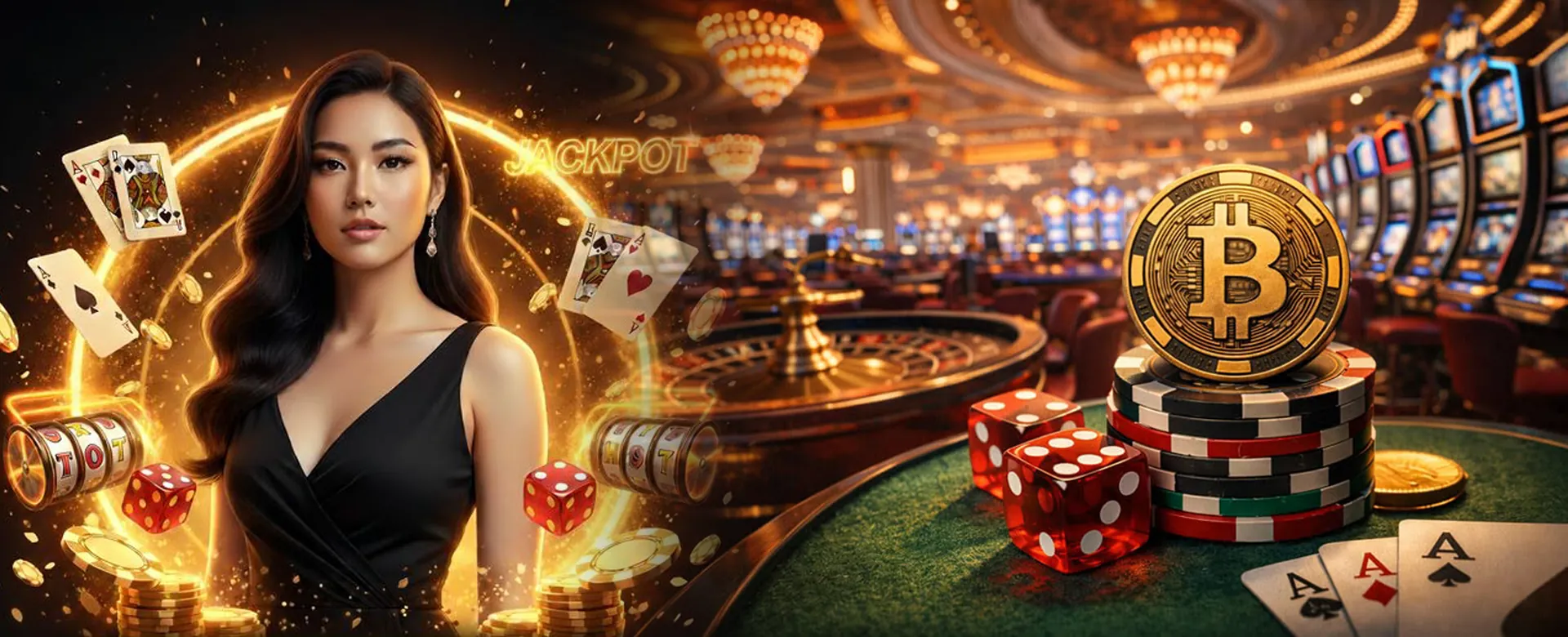 Dynamic casino background with bonus codes